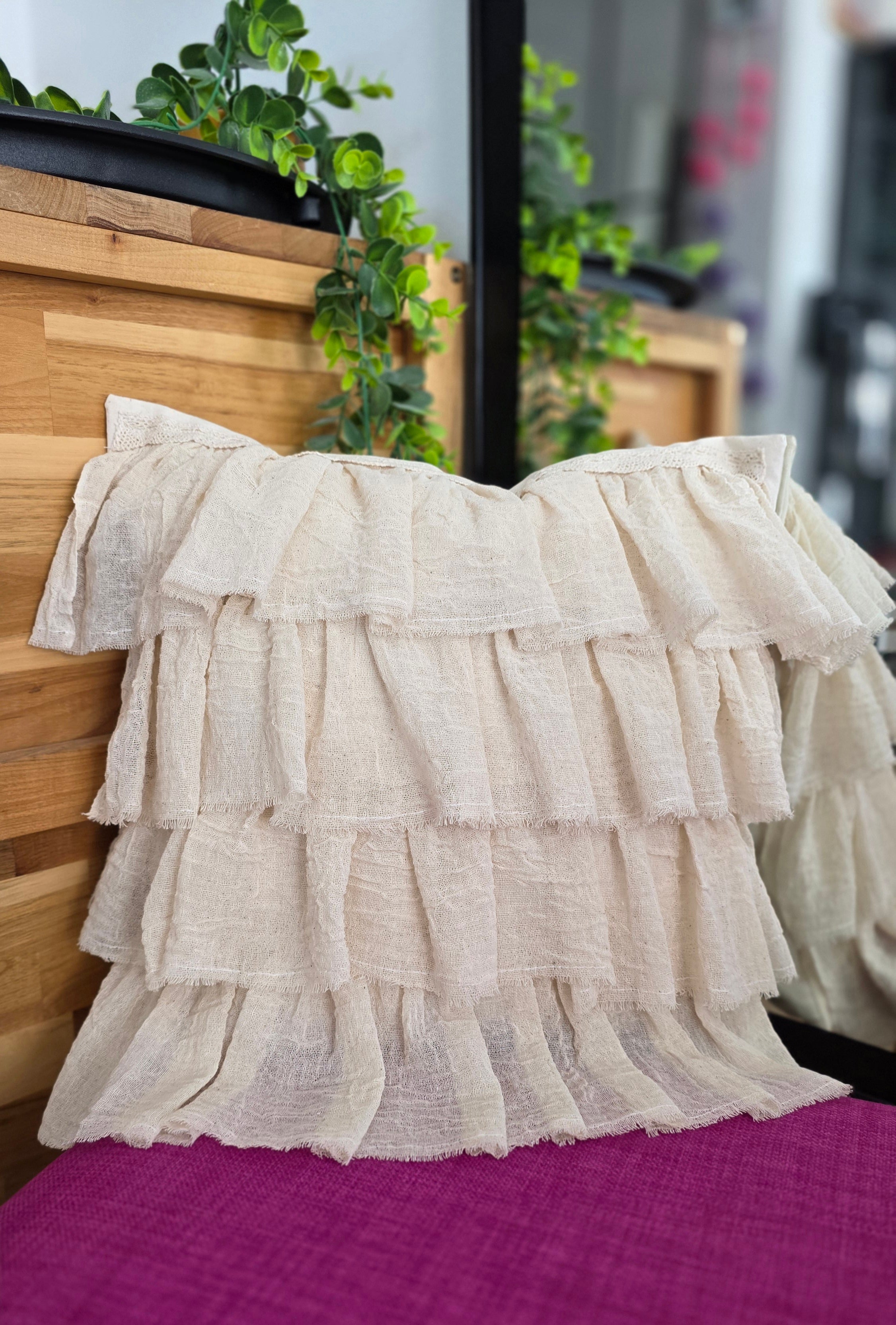 Ruffled Cushion