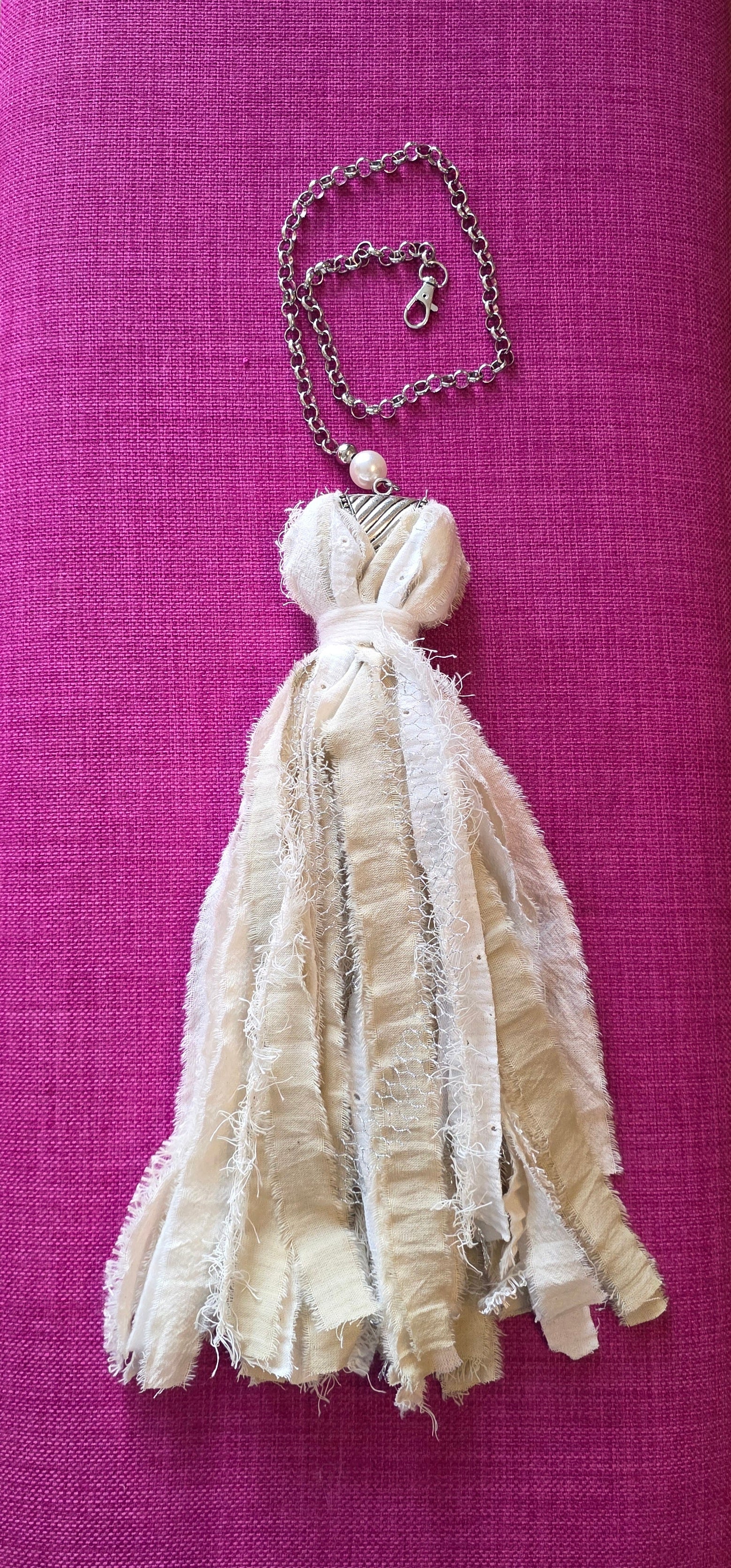 Metallic Stripe Tassel