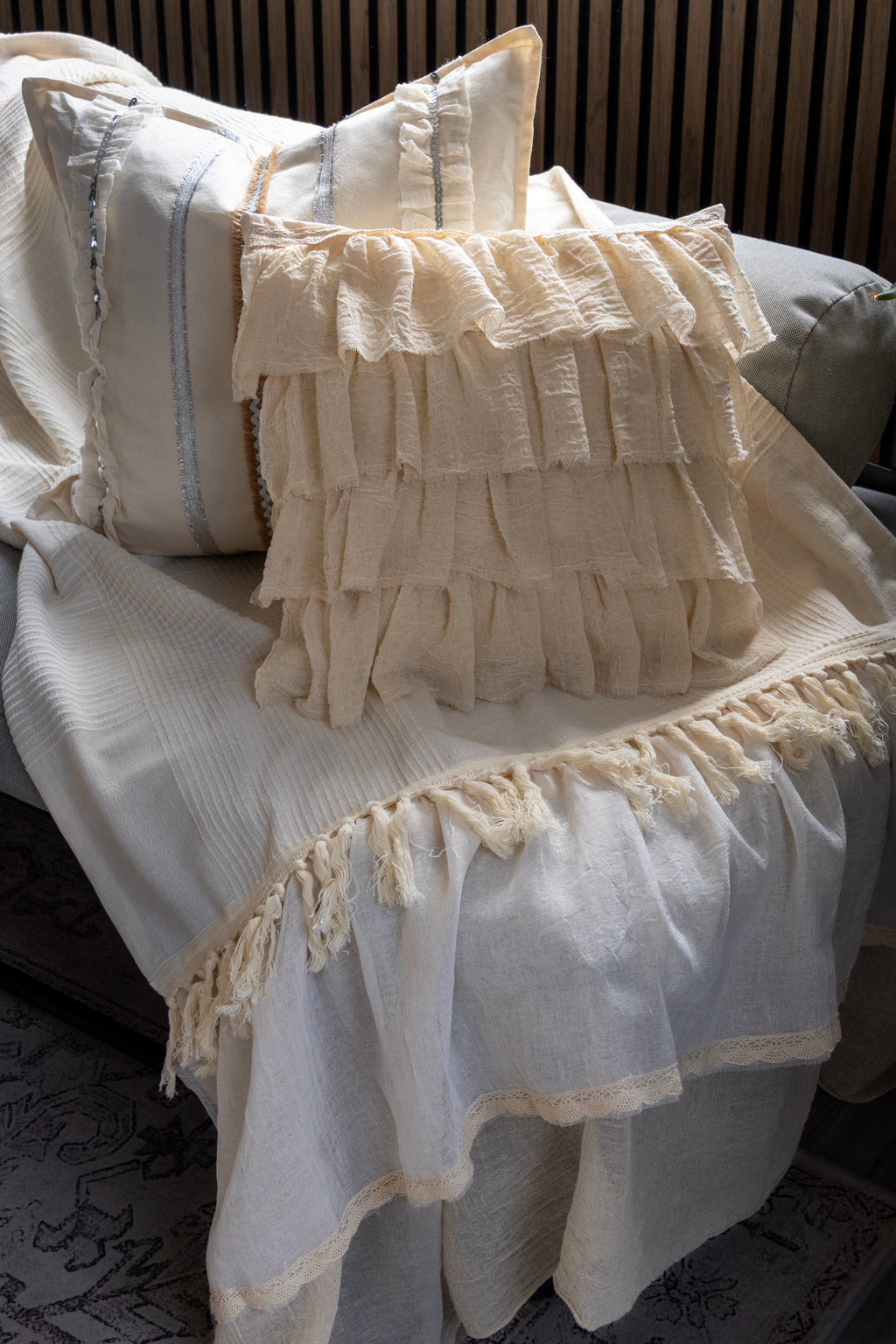 Ruffled Cushion